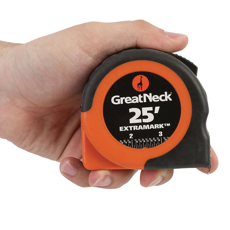 ExtraMark Power Tape, 1" x 25 ft, Steel, Orange/Black