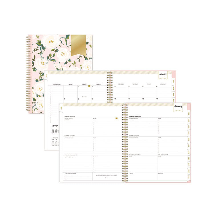 Day Designer Coming Up Roses Create-Your-Own Cover Weekly/Monthly Planner, Roses Artwork, 11 x 8.5, 12-Month (Jan-Dec): 2026