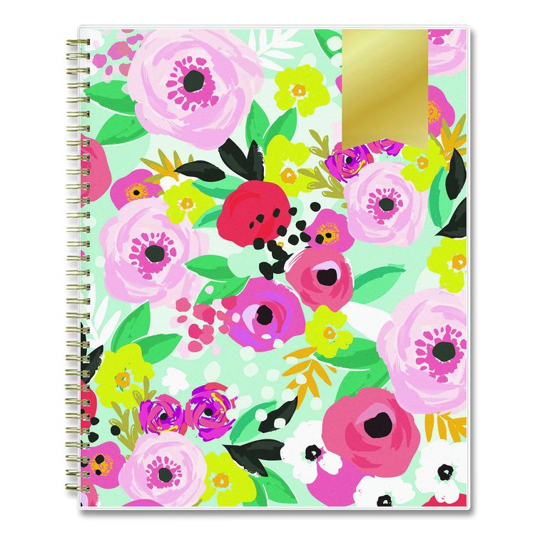 Day Designer Secret Garden Mint Frosted Weekly/Monthly Planner, Floral Artwork, 11 x 8.5, 12-Month (Jan to Dec): 2026