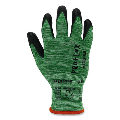 ProFlex 7002-ECO Recycled PU Coated Gloves, EN388: 3131, 8.25" Long, X-Large, Green, Pair