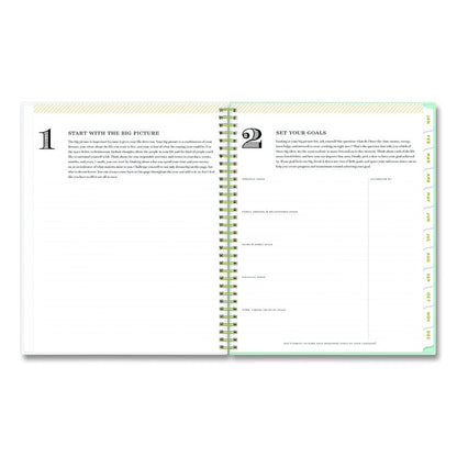 Day Designer Secret Garden Mint Frosted Weekly/Monthly Planner, Floral Artwork, 11 x 8.5, 12-Month (Jan to Dec): 2026