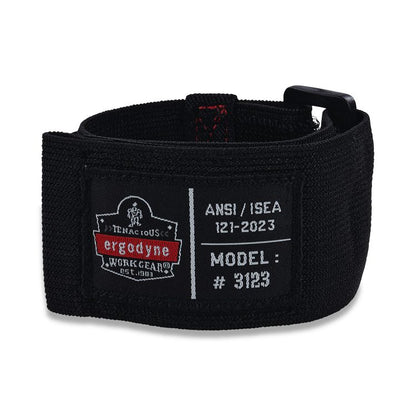 Squids 3123 Tool Wristband with D-Ring Anchor, 5 lb Max Working Capacity, 18" Long, Black
