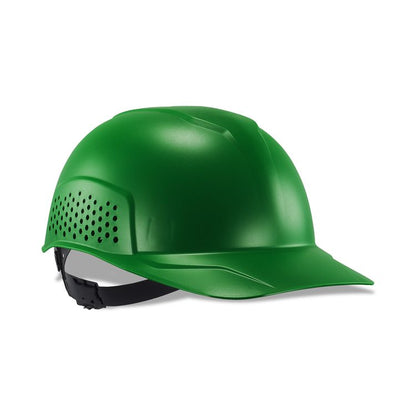 Skullerz 8951 Vented Hard Shell Bump Cap, Short Front Brim, One Size Fits Most (6.13 to 8), Green