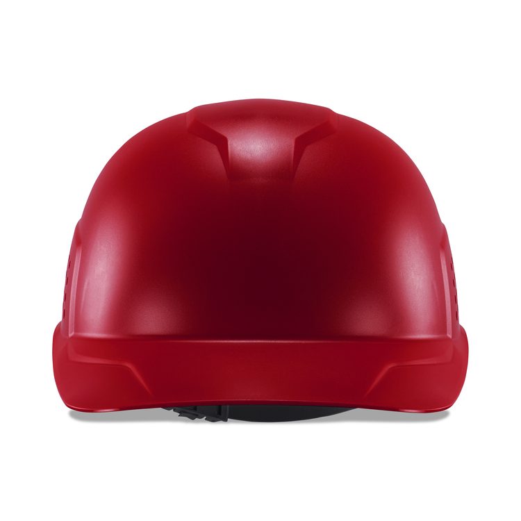 Skullerz 8951 Vented Hard Shell Bump Cap, Short Front Brim, One Size Fits Most (6.13 to 8), Red