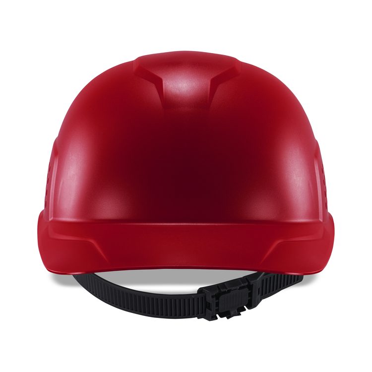 Skullerz 8951 Vented Hard Shell Bump Cap, Short Front Brim, One Size Fits Most (6.13 to 8), Red