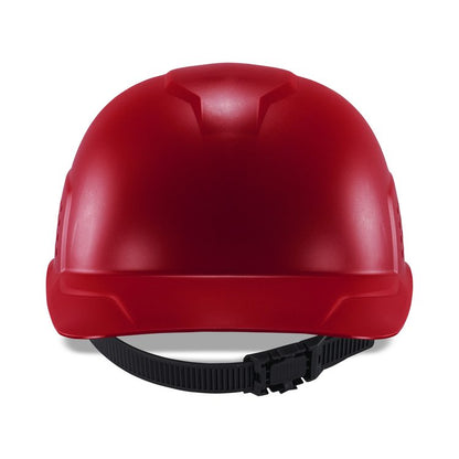 Skullerz 8951 Vented Hard Shell Bump Cap, Short Front Brim, One Size Fits Most (6.13 to 8), Red