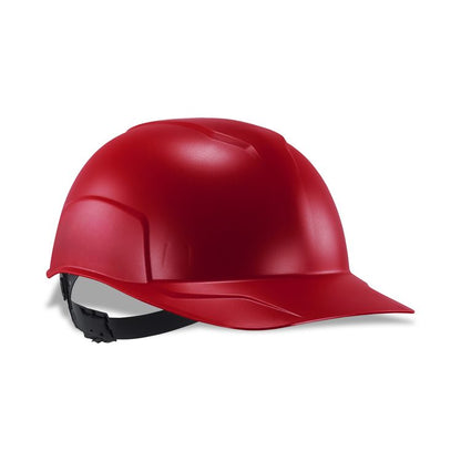 Skullerz 8952 Hard Shell Bump Cap, Short Front Brim, One Size Fits Most (6.13 to 8), Red