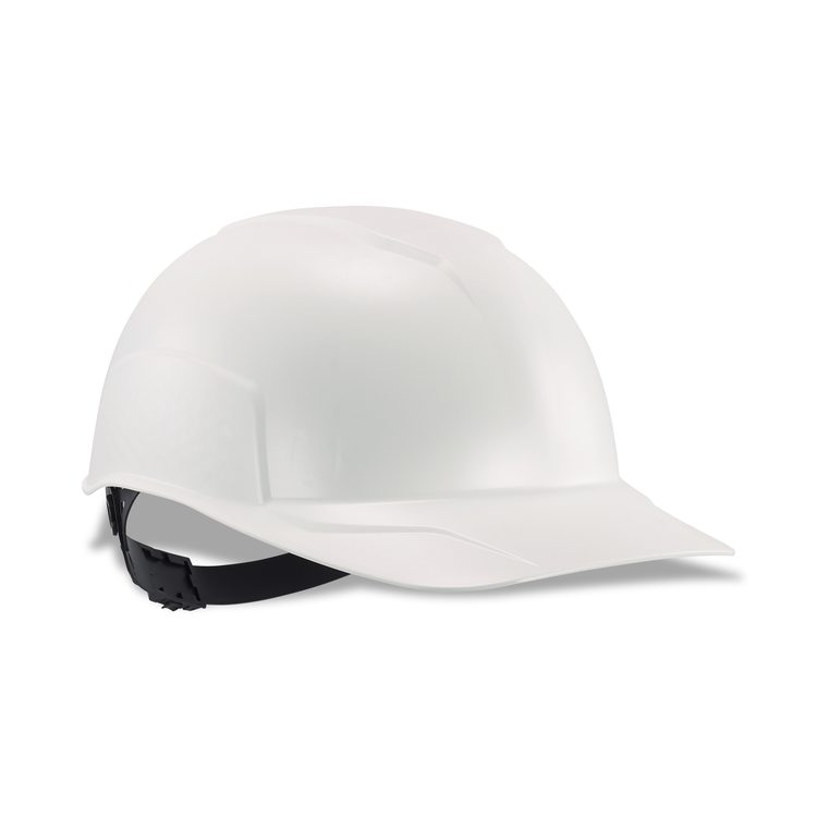 Skullerz 8952 Hard Shell Bump Cap, Short Front Brim, One Size Fits Most (6.13 to 8), White
