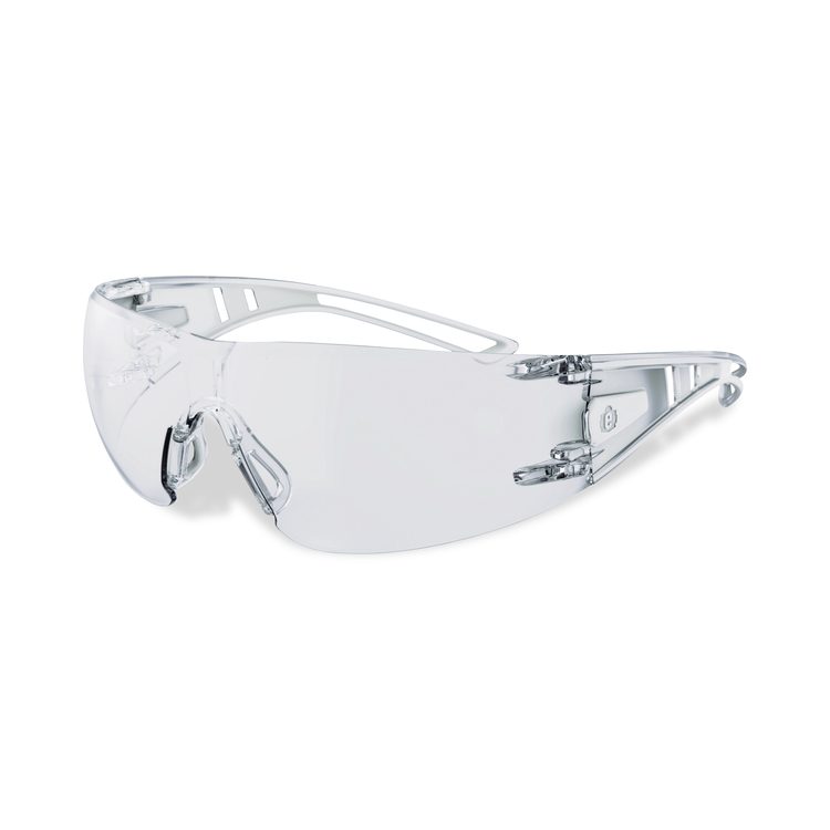 Skullerz VORDR Safety Glasses, Frameless, Clear Single Lens, 12/Pack