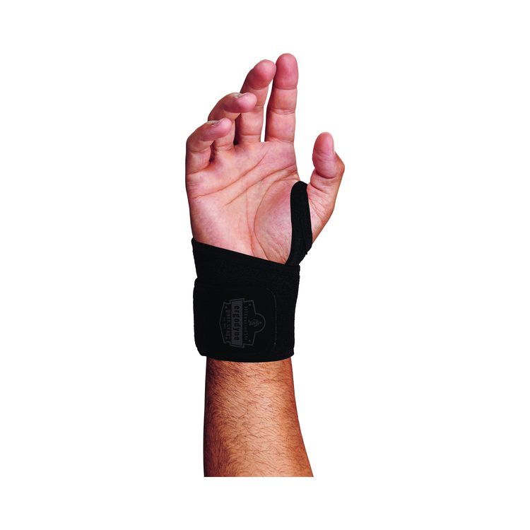 ProFlex 425 Neoprene Wrist Wrap Support with Thumb Loop, One Size Fits Most, Fits Left Hand/Right Hand, Black