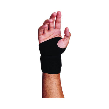 ProFlex 425 Neoprene Wrist Wrap Support with Thumb Loop, One Size Fits Most, Fits Left Hand/Right Hand, Black