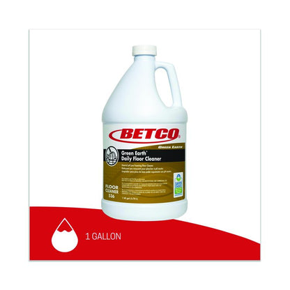 Green Earth Daily Floor Cleaner, Unscented, 1 gal Bottle, 4/Carton