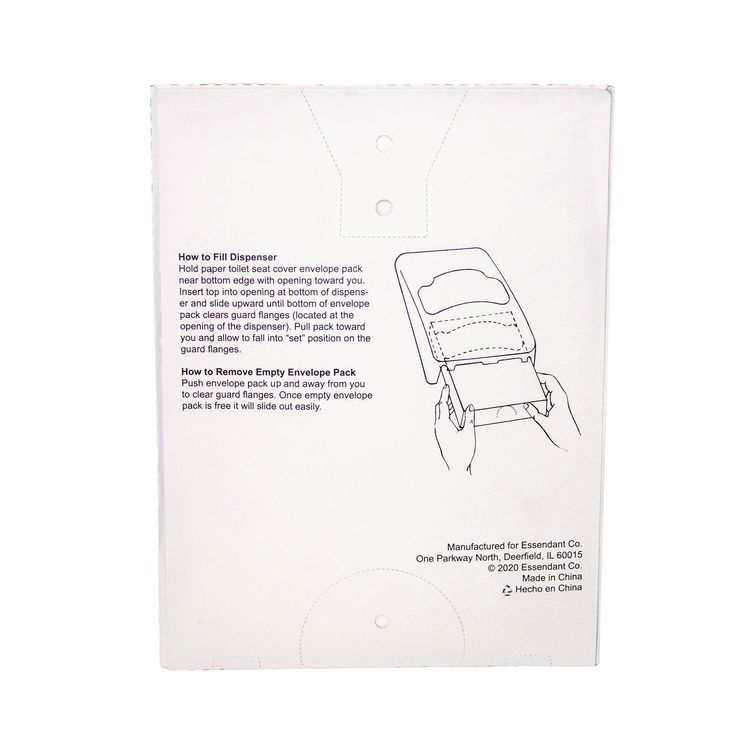 Quarter-Fold Toilet Seat Covers, 14.17 x 16.73, White, 5,000/Carton