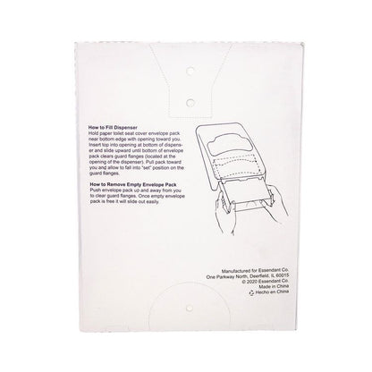 Quarter-Fold Toilet Seat Covers, 14.17 x 16.73, White, 5,000/Carton