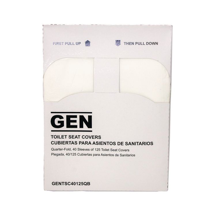 Quarter-Fold Toilet Seat Covers, 14.17 x 16.73, White, 5,000/Carton
