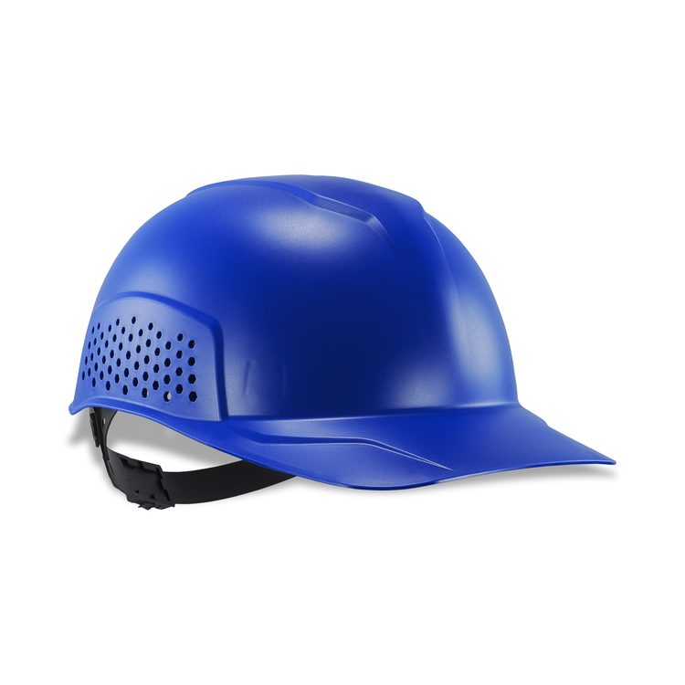 Skullerz 8951 Vented Hard Shell Bump Cap, Short Front Brim, One Size Fits Most (6.13 to 8), Blue