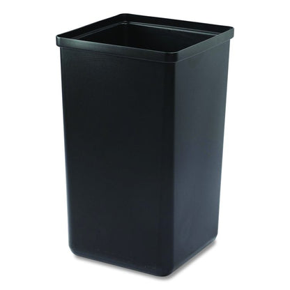 29 Gallon Trash/Recycling Cans, Steel, Green Recycling Can with Square Lid, Black Trash Can with Square Lid