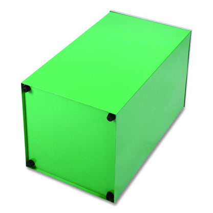 29 Gallon Trash/Recycling Cans, Steel, Green Can with Square Lid