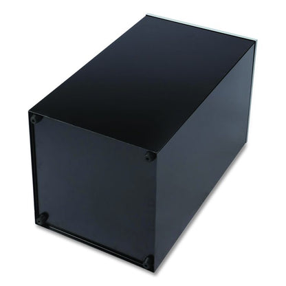 29 Gallon Trash/Recycling Cans, Steel, Black Can with Square Lid