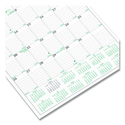 EcoLogix Monthly Wall Calendar, EcoLogix Artwork, 12 x 17, White/Green Sheets, 12-Month (Jan to Dec): 2026