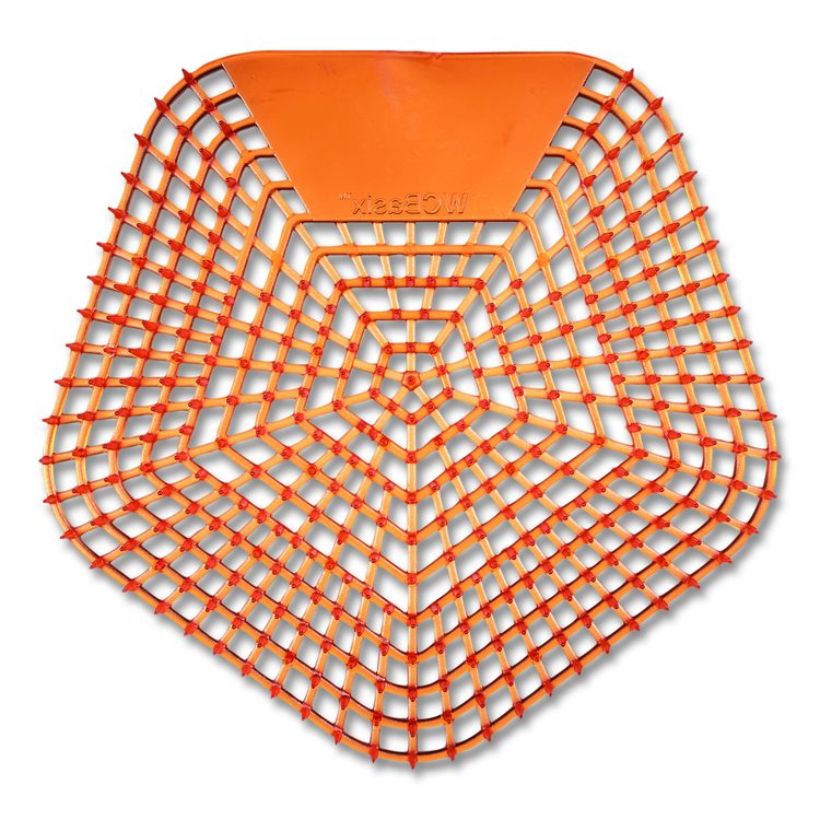 Anti-Splash Urinal Screen, Mango Mist Scent, Orange, 0.11 oz, 10/Box