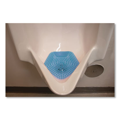 Anti-Splash Urinal Screen, Clean Cotton Scent, Blue, 0.11 oz, 10/Box