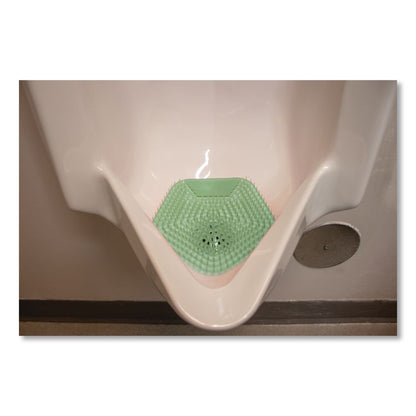 Anti-Splash Urinal Screen, Cucumber Twist Scent, Green, 0.11 oz, 10/Box