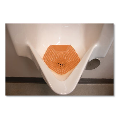 Anti-Splash Urinal Screen, Mango Mist Scent, Orange, 0.11 oz, 10/Box