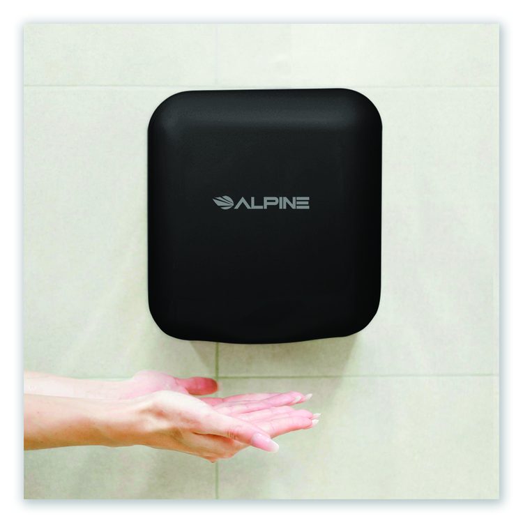 Hemlock Commercial Automatic 120V Hand Dryer, 6.69 x 11.41 x 12.31, Black