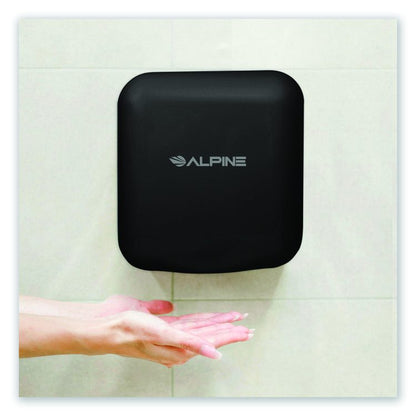 Hemlock Commercial Automatic 120V Hand Dryer, 6.69 x 11.41 x 12.31, Black