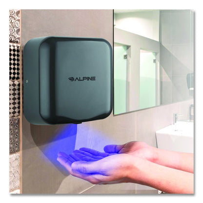 Hemlock Commercial Automatic 120V Hand Dryer, 6.68 x 11.41 x 12.31, Gray