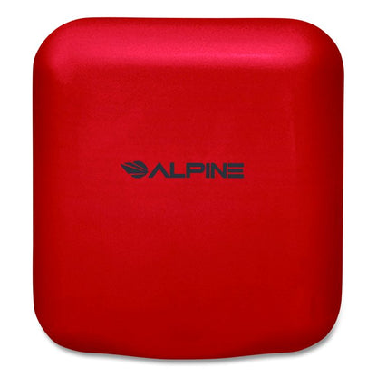 Hemlock Commercial Automatic 120V Hand Dryer, 6.68 x 11.41 x 12.31, Red