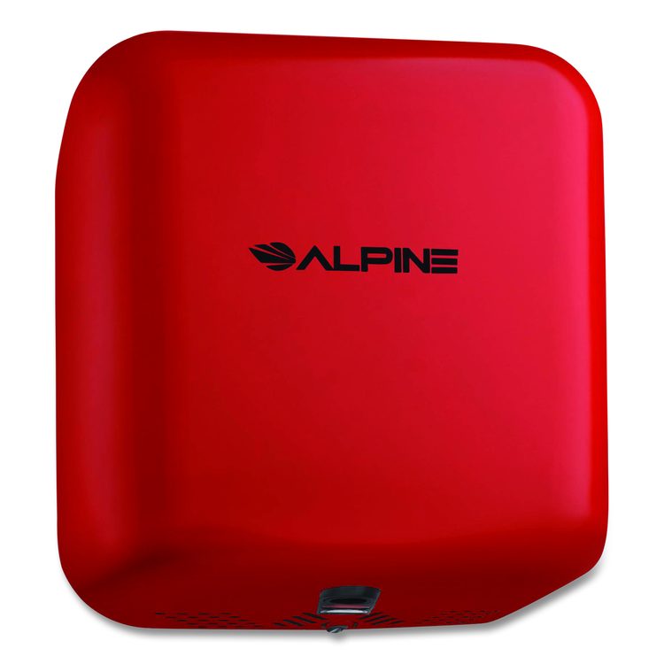 Hemlock Commercial Automatic 120V Hand Dryer, 6.68 x 11.41 x 12.31, Red