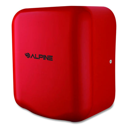 Hemlock Commercial Automatic 120V Hand Dryer, 6.68 x 11.41 x 12.31, Red