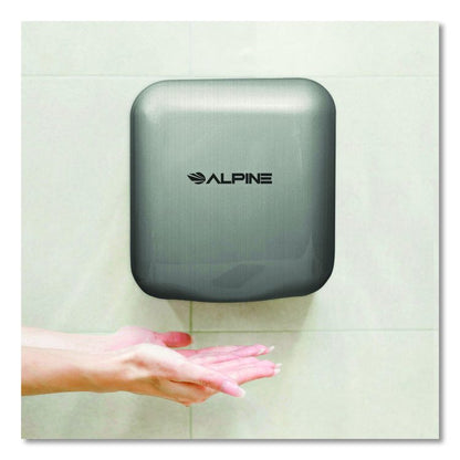 Hemlock Commercial Automatic 120V Hand Dryer, 6.68 x 11.41 x 12.31, Silver