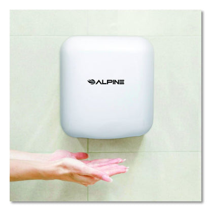 Hemlock Commercial Automatic 120V Hand Dryer, 6.68 x 11.41 x 12.31, White