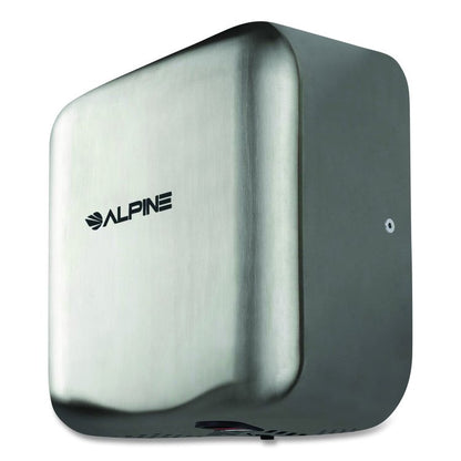 Hemlock Commercial Automatic 120V Hand Dryer, 6.68 x 11.41 x 12.31, Silver