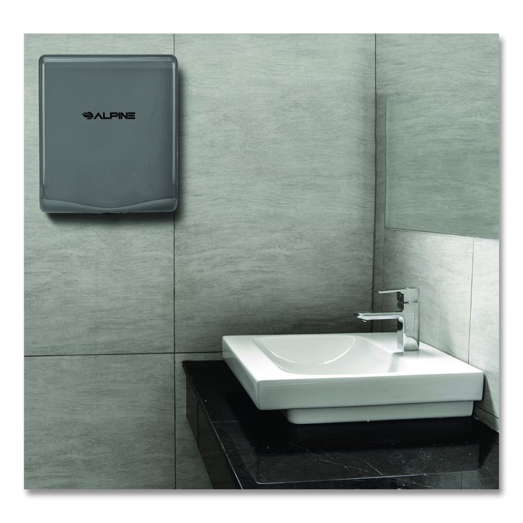 Willow Commercial 120V Automatic Hand Dryer, 3.93 x 11.25 x 12.63, Gray