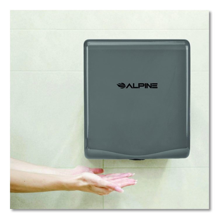 Willow Commercial 120V Automatic Hand Dryer, 3.93 x 11.25 x 12.63, Gray