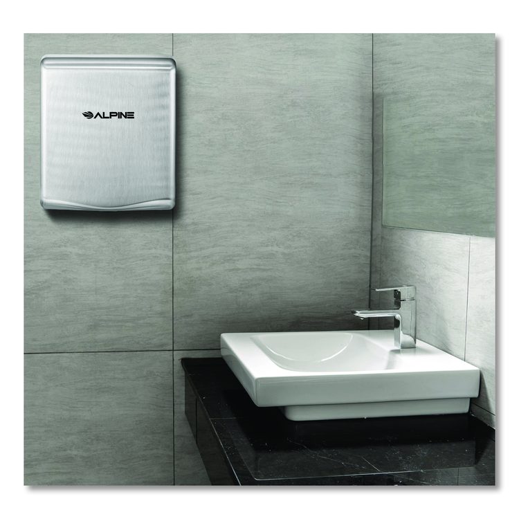 Willow Commercial 120V Automatic Hand Dryer, 3.93 x 11.25 x 12.63, Silver