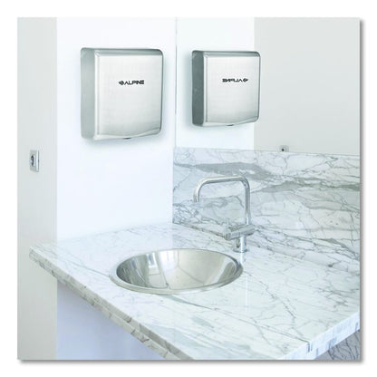 Willow Commercial 120V Automatic Hand Dryer, 3.93 x 11.25 x 12.63, Silver