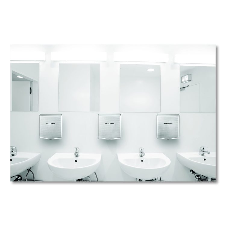 Willow Commercial 120V Automatic Hand Dryer, 3.93 x 11.25 x 12.63, Silver