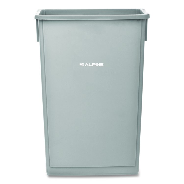 Slim 23 Gallon Indoor Trash Can, Plastic, Gray