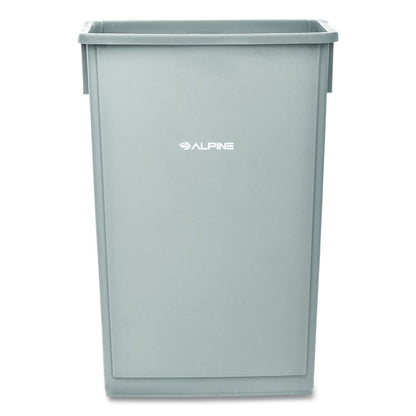 Slim 23 Gallon Indoor Trash Can, Plastic, Gray