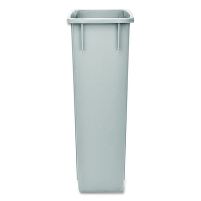 Slim 23 Gallon Indoor Trash Can, Plastic, Gray