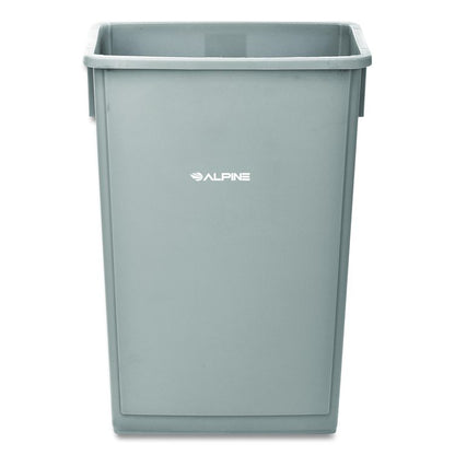Slim 23 Gallon Indoor Trash Can, Plastic, Gray
