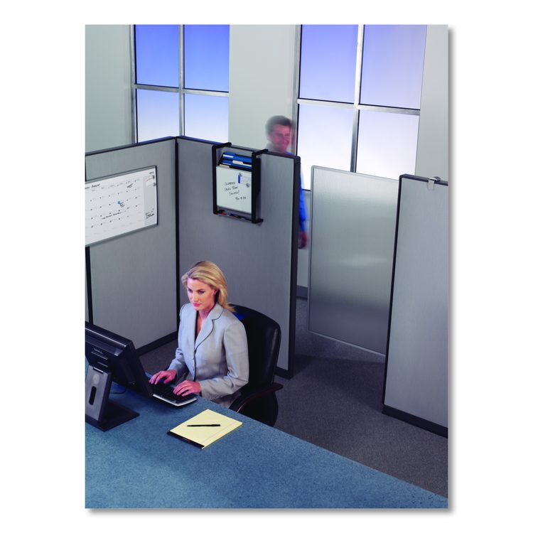 Workstation Privacy Screen, 36w x 48d, Translucent Clear/Silver