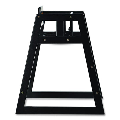 Wooden Stackable High Chair, Supports Up to 50 lb, 29.02" h, Espresso
