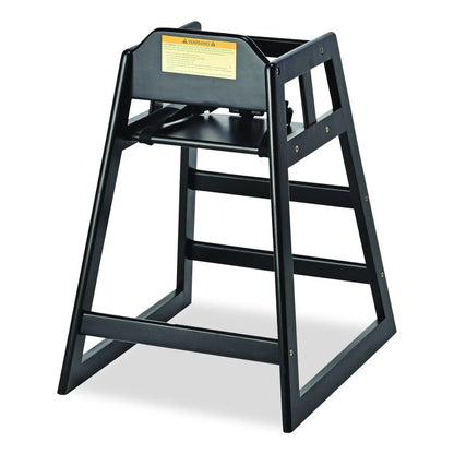 Wooden Stackable High Chair, Supports Up to 50 lb, 29.02" h, Espresso