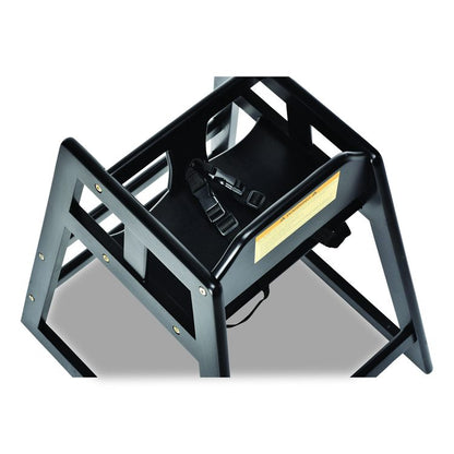 Wooden Stackable High Chair, Supports Up to 50 lb, 29.02" h, Espresso